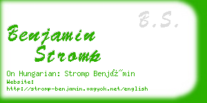 benjamin stromp business card